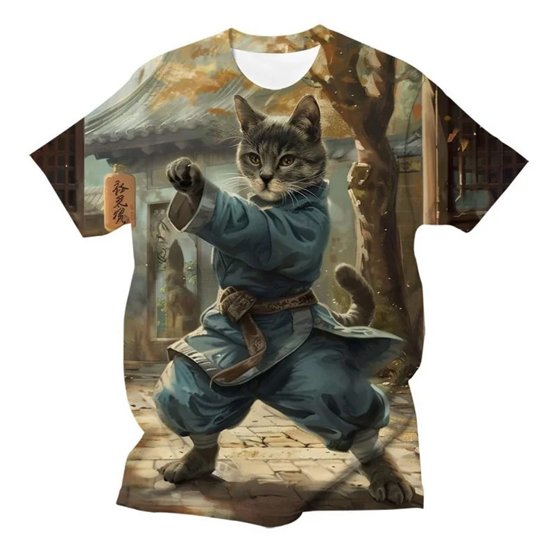 Street Fashion Harajuku - Fashion Funny Animal Cat Graphic T-shirt