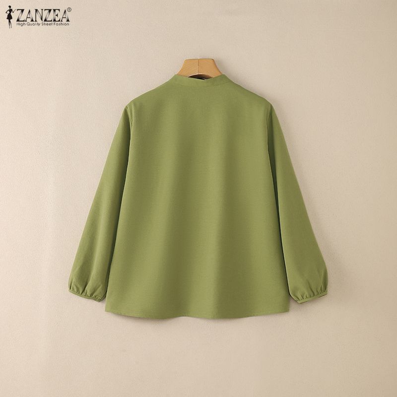 ZANZEA Fashion Long Sleeve Wom - Longline Tee Oversized review and price