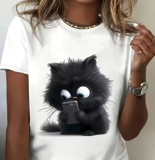 2025 New 3D Cat Print Ladies U - Fashion Street Cat review and price