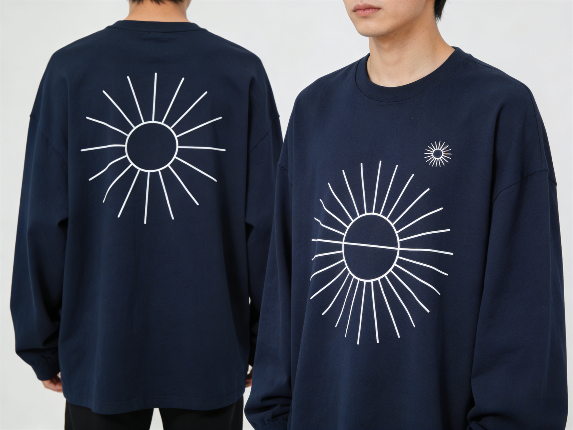 Men's Oversized Long Sleeve T- - Longline Tee Oversized review and price