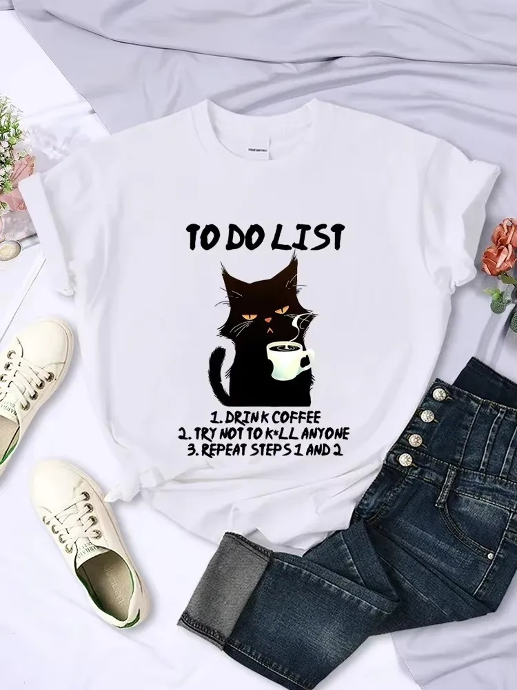 I Want Coffee T Shirt Women Fu - Fashion Street Cat review and price