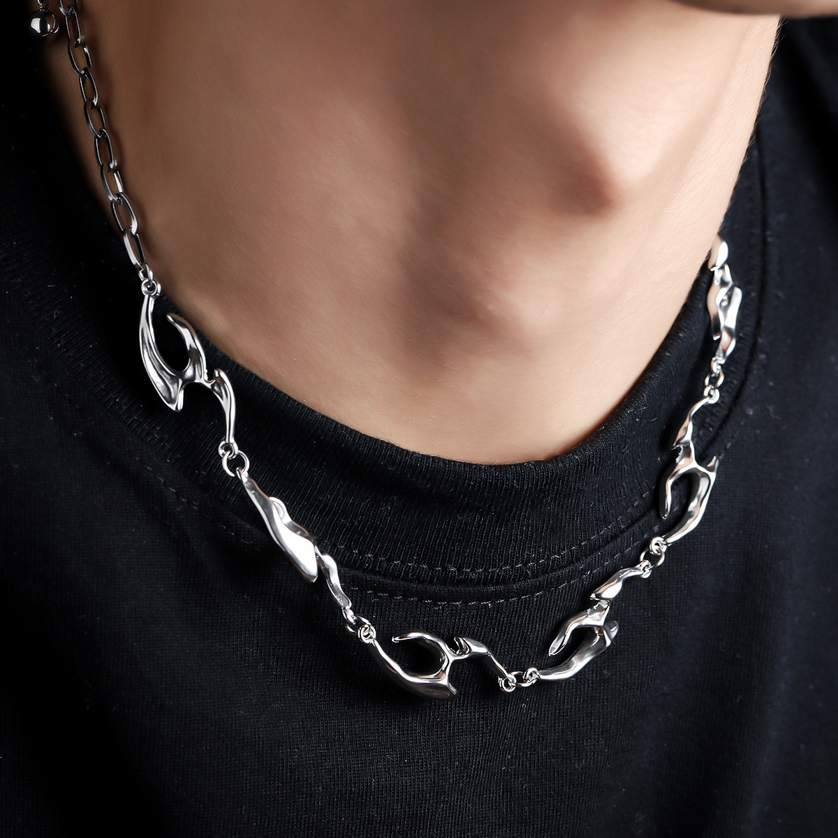 Irregular Shaped Metal Necklac - Street Fashion Trends 2025 review and price