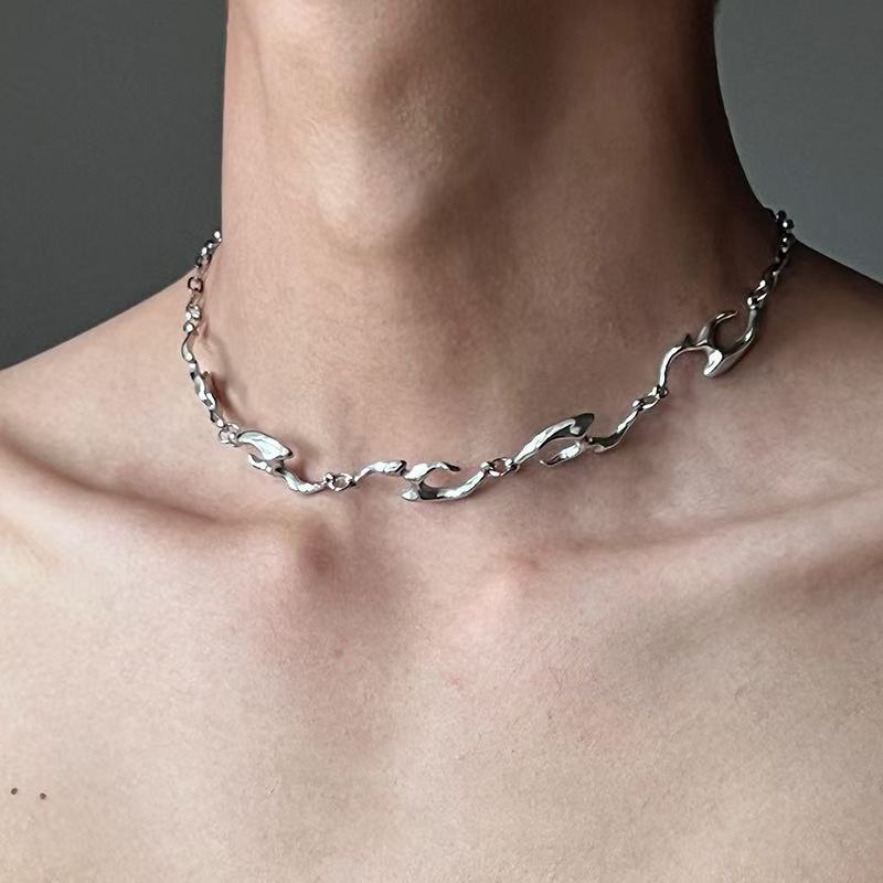 Irregular Shaped Metal Necklac - Street Fashion Trends 2025 review and price