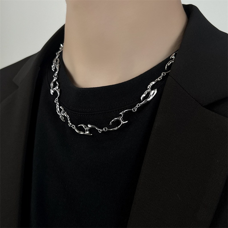Irregular Shaped Metal Necklac - Street Fashion Trends 2025 review and price
