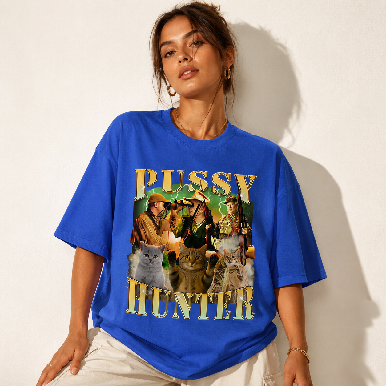 Fun Cat Pattern Short Sleeved  - Fashion Street Cat review and price