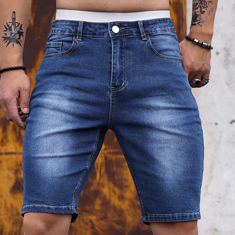 2026 Mens Stretch Denim Shorts - Street Fashion Jeans review and price
