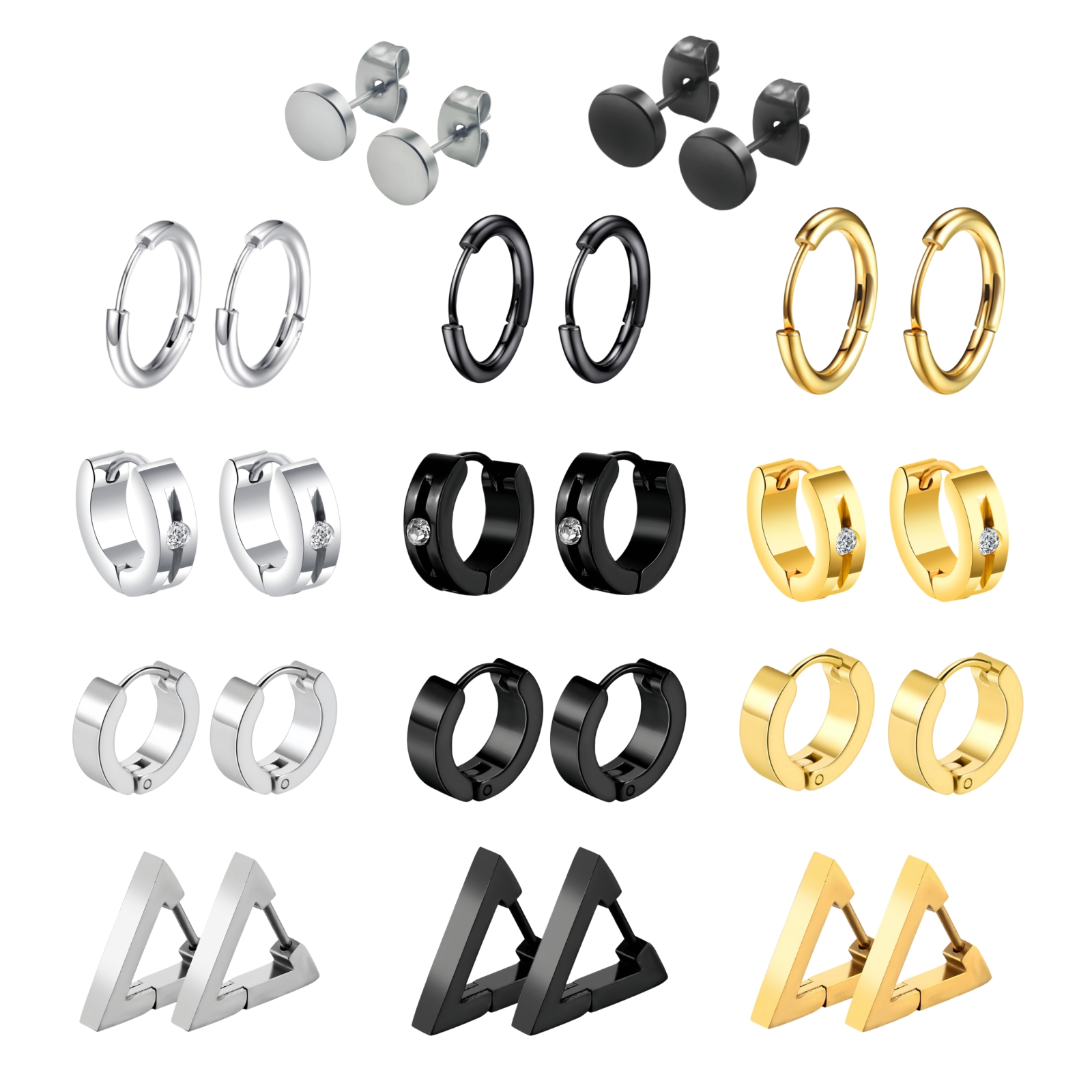 1 Pair Punk Statement Hip Pop  - Street Fashion Trends 2025 review and price
