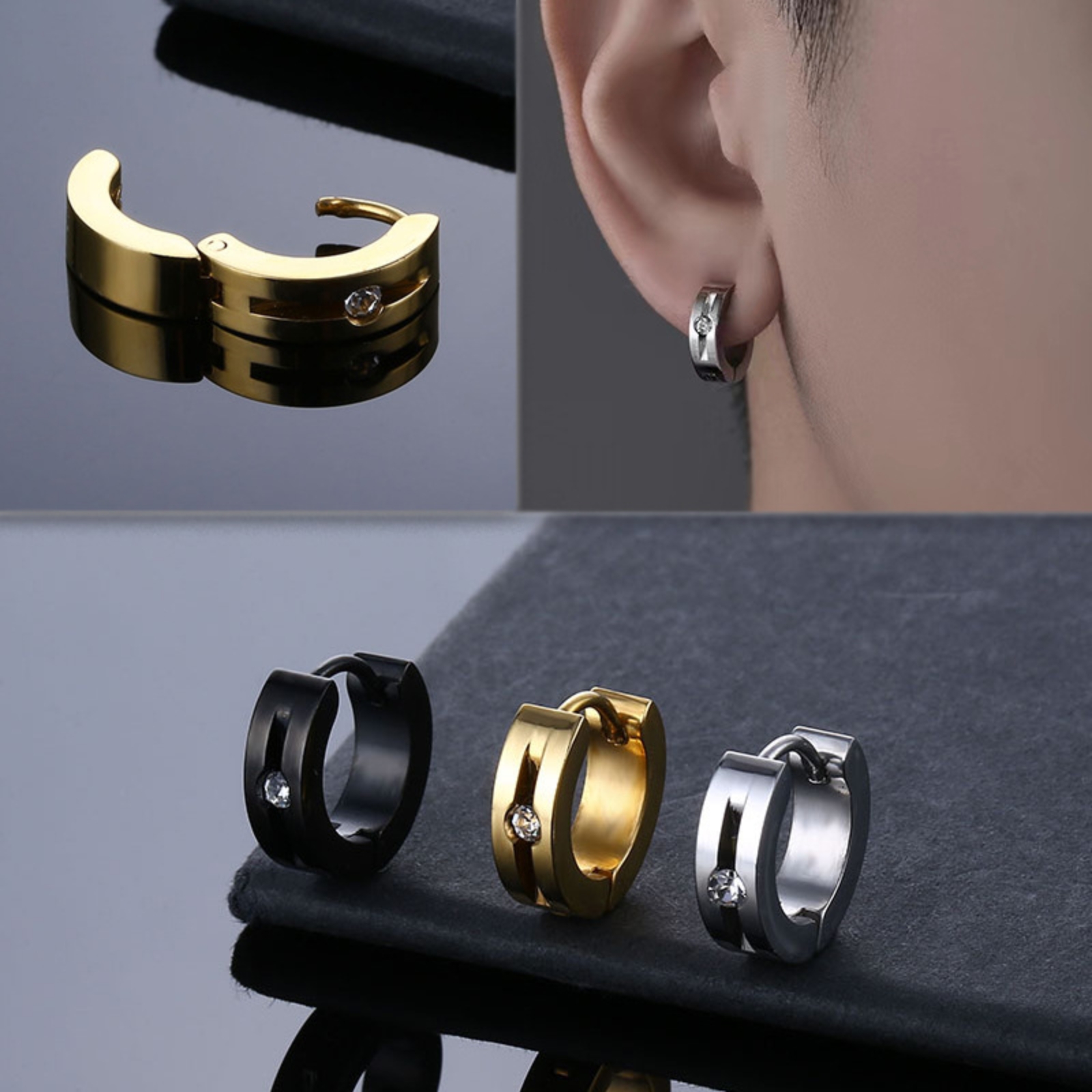 1 Pair Punk Statement Hip Pop  - Street Fashion Trends 2025 review and price