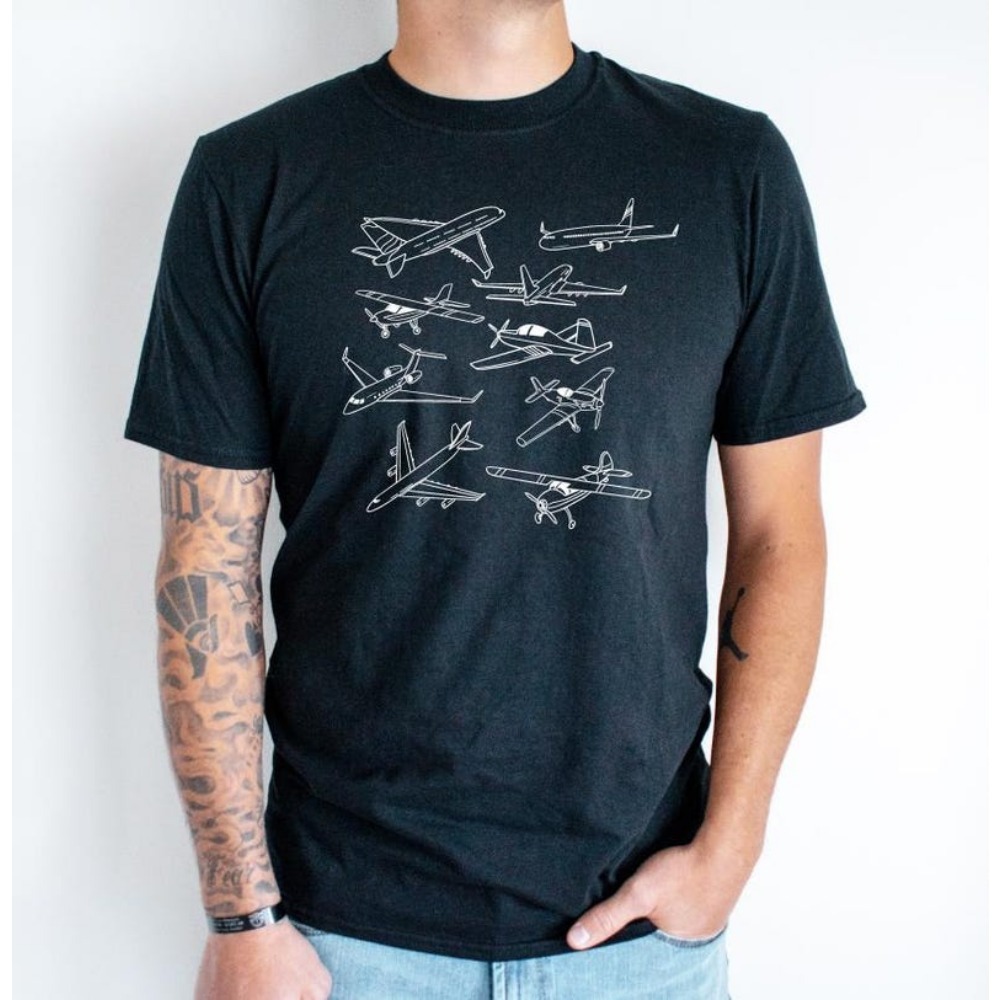 Types of Airplanes T-shirt Avi - Street Fashion Types review and price