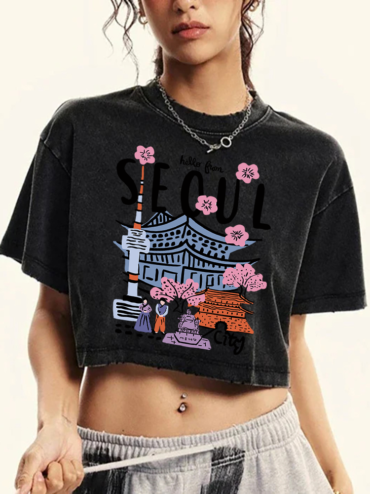 Seoul Beautiful Scenery Printi - Street Fashion Of Seoul review and price