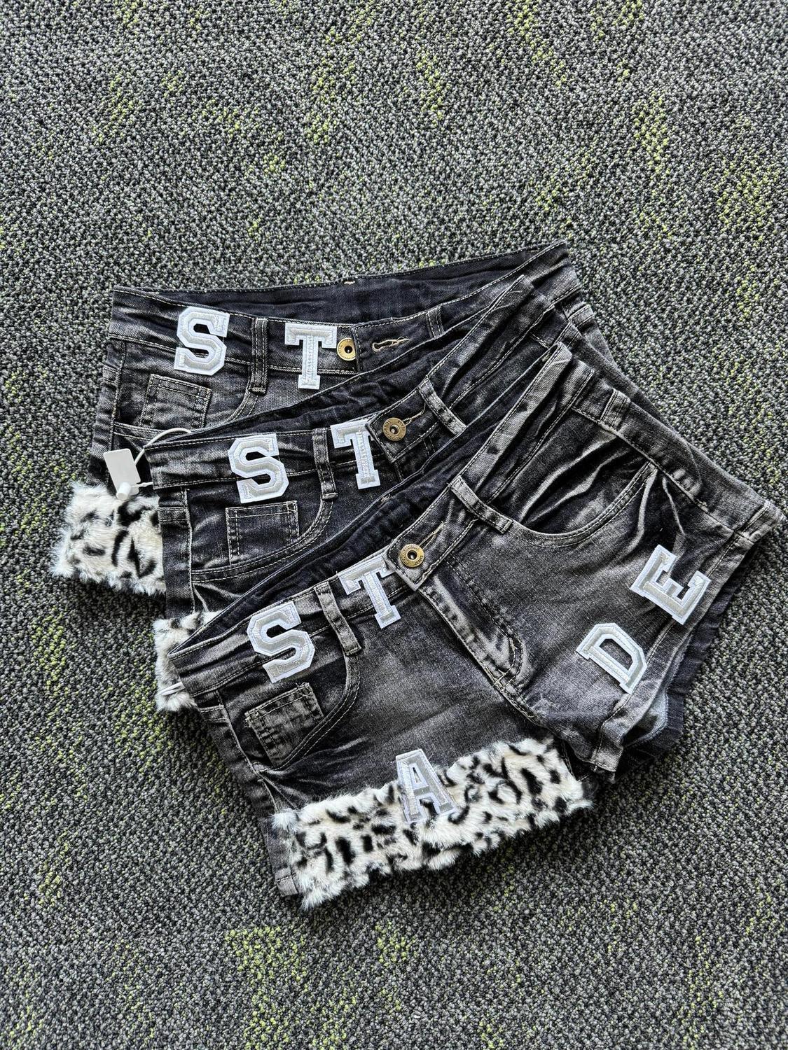 Y2k Embroidered Patch Denim Sh - Street Fashion Harajuku review and price