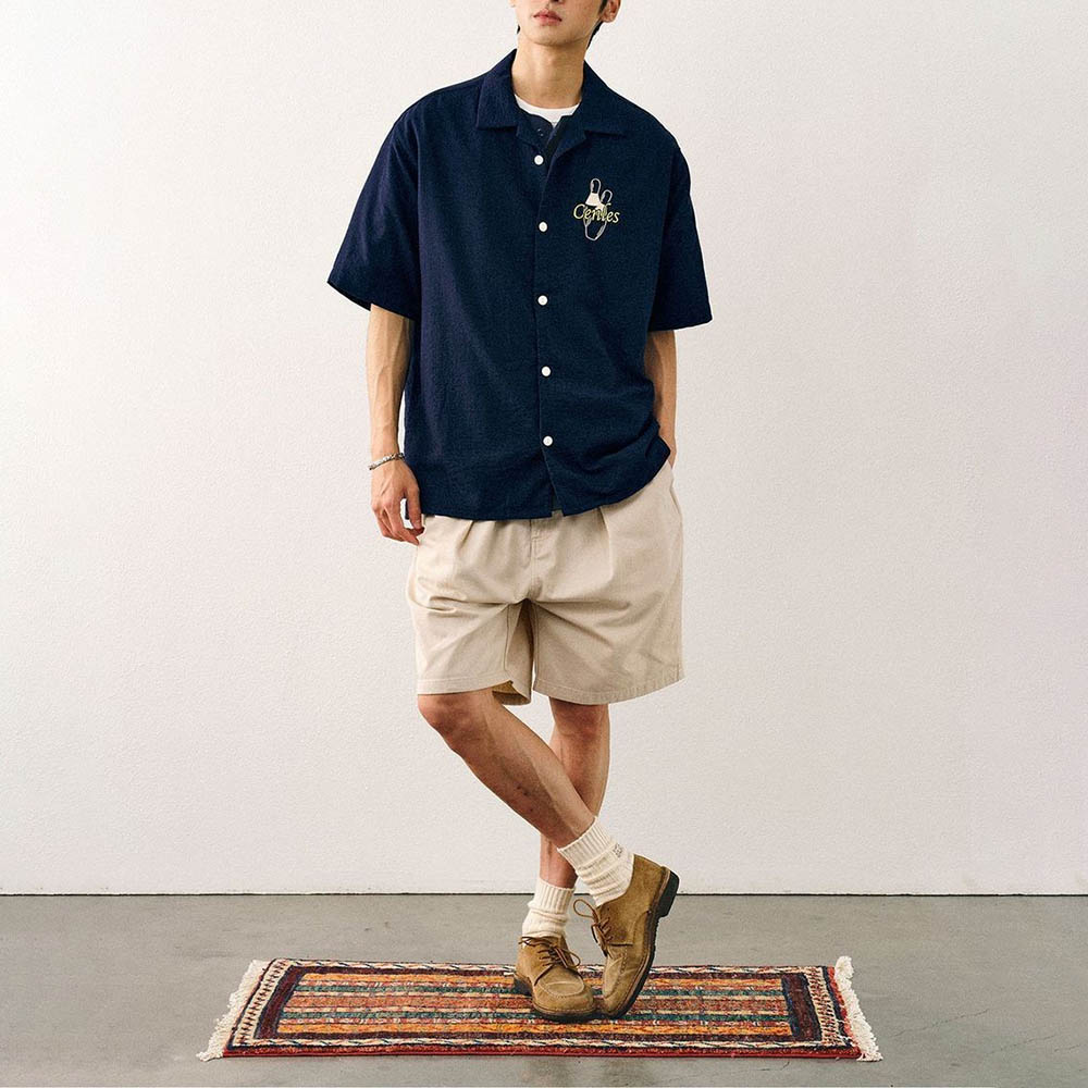 Men's Embroidered Short-Sleeve - Street Fashion Trends 2025 review and price