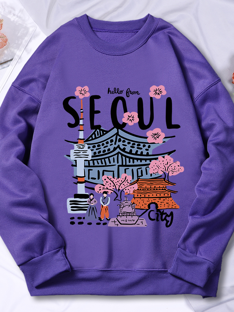 Seoul Beautiful Scenery Printi - Street Fashion Of Seoul review and price