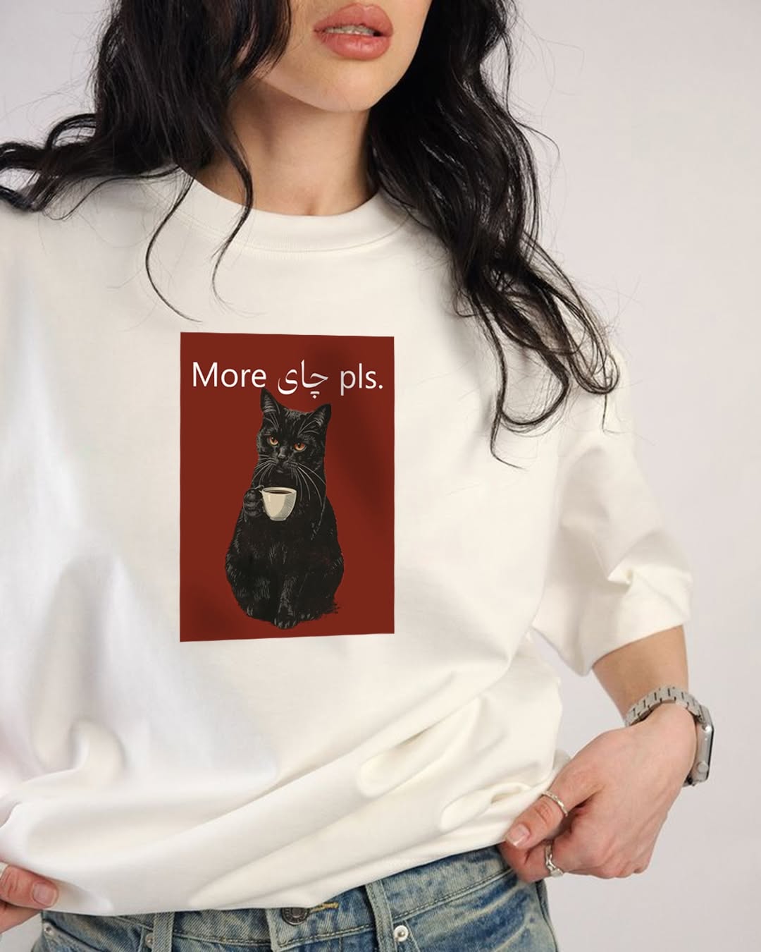 More Tea Cat Graphic T Shirts  - Fashion Street Cat review and price