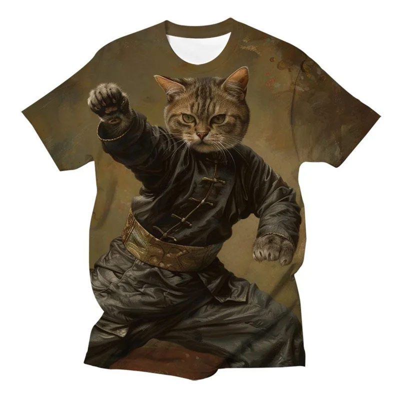 Fashion Funny Animal Cat Graph - Street Fashion Harajuku review and price