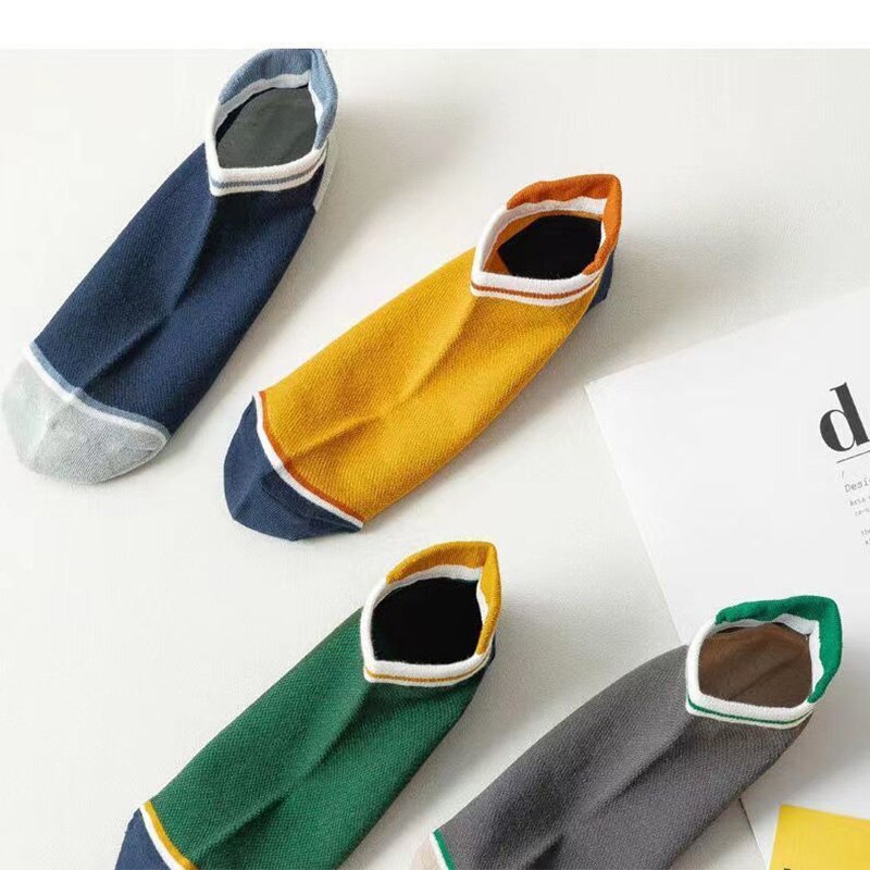 5 Pairs Man Short Socks Fashio - Street Fashion Style Male review and price