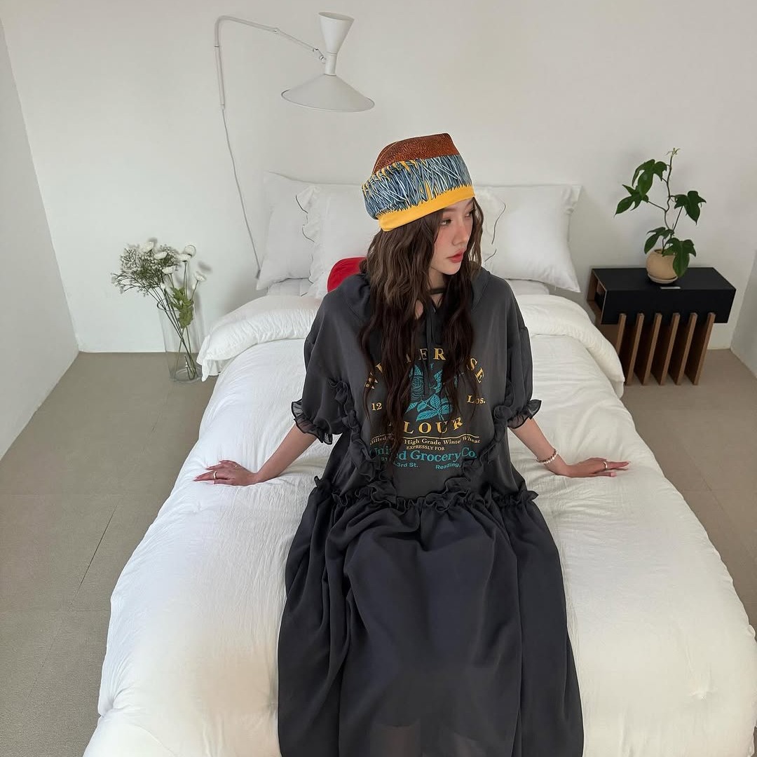 Fashionable Print Loose Long D - Street Fashion Types review and price