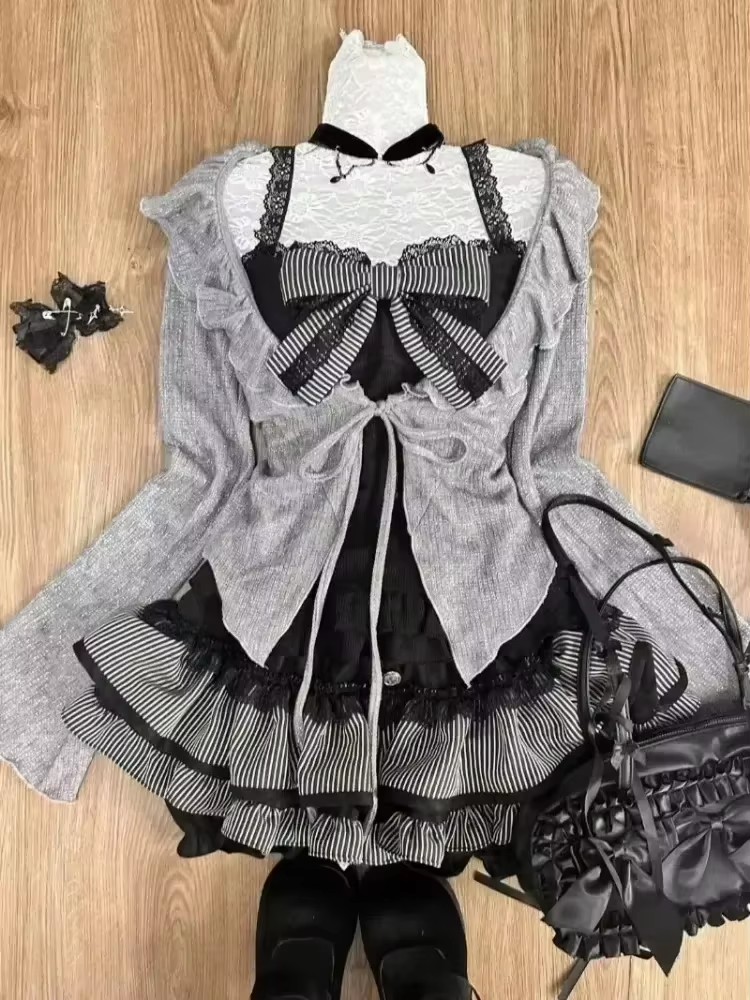Gothic Y2k Vintage Preppy Styl - Street Fashion Harajuku review and price