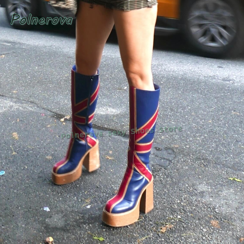 Union Jack Platform Fashion Bo - Street Fashion Trends 2025 review and price